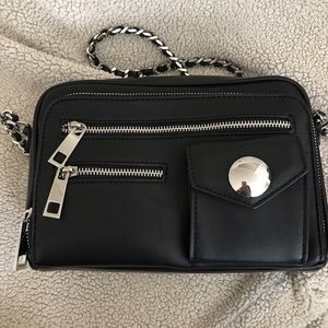 Zara Bags - Zara black and silver leather purse Zara Bags - Zara black and silver leather purse